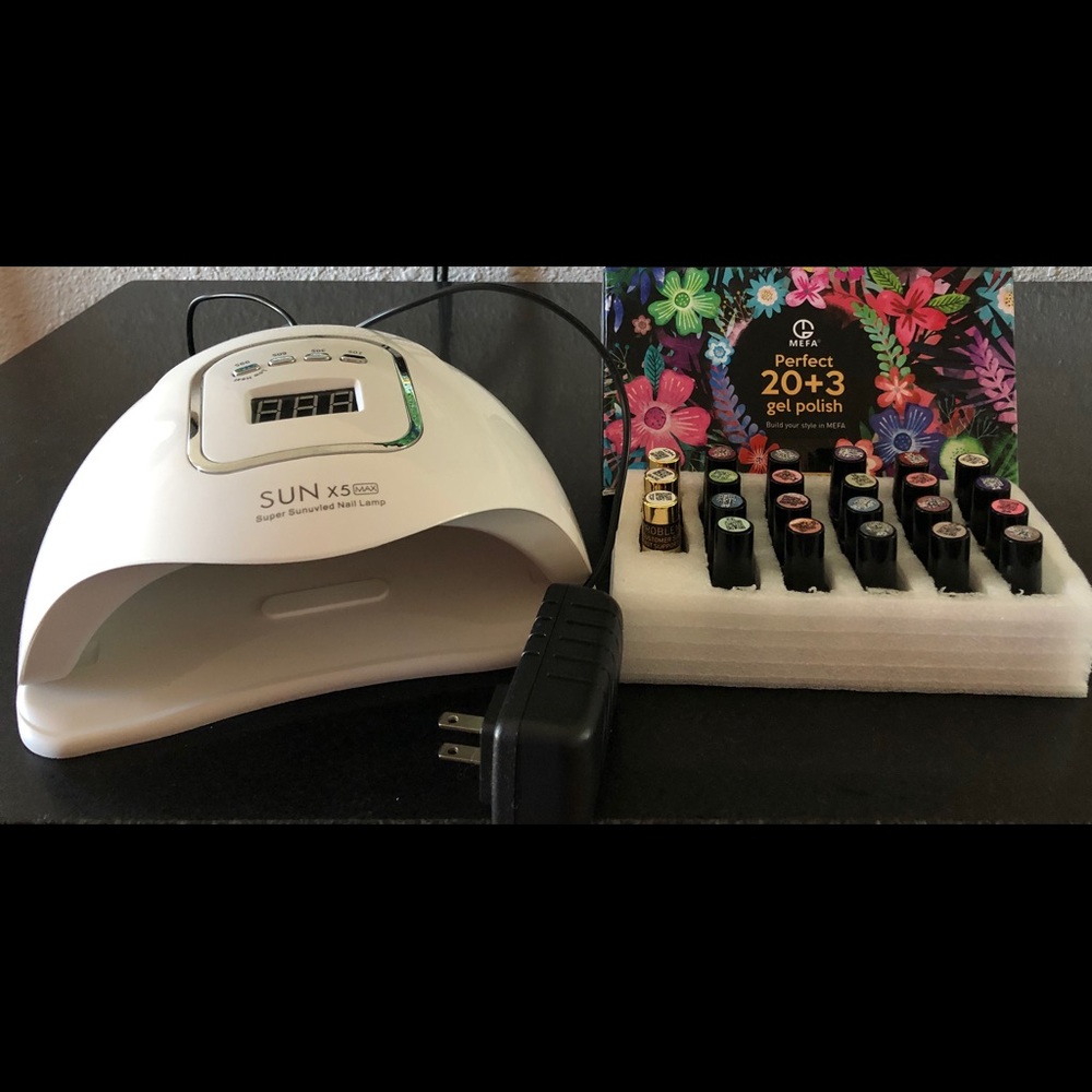 SUN X 5 Super Sunuvled Nail Lamp & MEFA gel polish